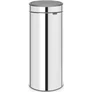 Kép 1/6 - Brabantia Touch Bin New Soft-Touch nyomófedeles hulladékgyűjtő belső tartállyal, kerek, 30L - G méret, r.m. acél, fényes - 115325
