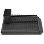 Kép 1/10 - Brabantia SinkSide Dish Drying Rack lejtős csepptálcájú, önürítő edényszárító állvány, sötétszürke, 385x490 mm - 117404