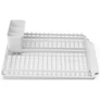 Kép 1/10 - Brabantia SinkSide Dish Drying Rack lejtős csepptálcájú, önürítő edényszárító állvány, világosszürke, 385x490 mm - 117428