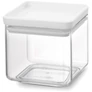 Kép 1/9 - Brabantia tárolóedény 0,7L, egymásra rakható, légmentes záródás, szögletes, világosszürke, átlátszó műanyag tartály - 122446