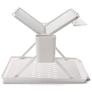 Kép 1/13 - Brabantia SinkSide Foldable Dish Drying Rack összecsukható edényszárító állvány, nagy méretű, 2db evőeszköztartó, világosszürke, 510x420 mm - 139444