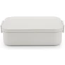 Kép 1/9 - Brabantia Make & Take Lunch Box közepes méretű ételhordozó doboz, 1100 ml, bepattintós (clip-on) zárómechanizmus, BPA mentes műanyag, világosszürke - 202568