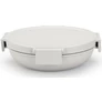 Kép 1/9 - Brabantia Make & Take Lunch Bowl ételhordozó tál, 1000 ml, szivárgás- és légmentes záródás, bepattintós (clip-on) zárómechanizmus, lapos - kerek forma, BPA mentes műanyag, világosszürke - 206184