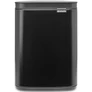 Kép 1/26 - Brabantia Bo Waste Bin hulladékgyűjtő felnyitható, Soft-Close fedéllel, fali/álló, műanyag tartály, 4L - A méret, acél, matt fekete - 222481