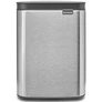 Kép 1/27 - Brabantia Bo Waste Bin hulladékgyűjtő felnyitható, Soft-Close fedéllel, fali/álló, műanyag tartály, 4L - A méret, r.m. acél, selyem ujjlenyomatmentes - 222849