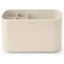 Kép 1/14 - Brabantia ReNew Bathroom Caddy kozmetikai rendszerező, elválasztó betétekkel, csepptálcával, csúszásmentes talppal, műanyag, világos bézs - 223365