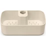 Kép 1/20 - Brabantia ReNew Shower Caddy zuhanytartó rúdra szerelhető zuhanypolc, tusfürdő tartó kosár, műanyag, világos bézs - 223464
