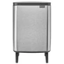 Kép 1/12 - Brabantia Bo Waste Bin Hi hulladékgyűjtő felnyitható, Soft-Close fedéllel, magasított, lábakon álló, műanyag tartály, 12L - C méret, r.m. acél, selyem ujjlenyomatmentes - 227264