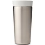 Kép 1/8 - Brabantia Make & Take Insulated Flask duplafalú termoszbögre 360ml, hideg és meleg italok számára, szivárgásmentes, snap lid fedél, r.m. acél, világosszürke - 228704