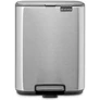 Kép 1/17 - Brabantia Bo Pedal Bin pedálos hulladékgyűjtő szagmentesen záródó Soft-Close fedél, karcsú, négyzetes forma, műanyag tartály, 7L - B méret, r.m. acél, selyem matt ujjlenyomatmentes - 237942