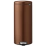 Kép 1/16 - Brabantia NewIcon pedálos hulladékgyűjtő szagmentesen záródó Soft-Close fedél, műanyag tartály, 30L - G méret, acél, meleg tónusú bronz - 238789