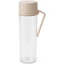 Kép 1/9 - Brabantia Make &amp; Take Water Bottle with Strainer vizespalack 500 ml, szűrőbetéttel gyümölcsök számára, fogantyúval, szivárgásmentes, műanyag, átlátszó/világos bézs - 240980