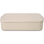 Kép 1/5 - Brabantia Make & Take Lunch Box nagy méretű ételhordozó doboz, 2000ml, bepattintós (clip-on) zárómechanizmus, BPA mentes műanyag, világos bézs - 241345