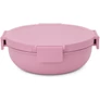 Kép 1/9 - Brabantia Make & Take Salad Bowl salátástál, 1300 ml, szivárgás- és légmentes záródás, bepattintós (clip-on) zárómechanizmus, kerek forma, műanyag, rózsaszín-lila - 241901