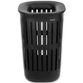 Kép 1/13 - Brabantia Collect-It Laundry Basket magasított szennyestartó kosár levehető Quick-Drop fedővel, 55L, szellőző test, újrahasznosított műanyag, fekete - 244667