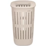 Kép 1/14 - Brabantia Collect-It Laundry Basket magasított szennyestartó kosár levehető Quick-Drop fedővel, 55L, szellőző test, újrahasznosított műanyag, világos bézs - 244681