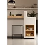 Kép 12/15 - Brabantia Bo Touch Bin nyomófedeles szelektív hulladékgyűjtő, magasított, lábakon álló, műanyag tartály, 11+23L - X+J méret, acél, hamvasszürke - 255007