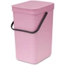 Kép 1/12 - Brabantia Sort & Go konyhai szemetes felnyitható fedéllel, fogantyúval szelektív és komposzt gyűjtéséhez, 12L - C méret, rózsaszín-lila - 255465