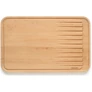 Kép 1/7 - Brabantia Profile Slice & Dice bükkfa vágódeszka hús szeleteléshez, bemélyedésekkel, védő olajbevonattal, 400x250mm - 260704