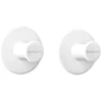 Kép 1/8 - Brabantia ReNew egyágú törölköző akasztó, L=48mm, 2db-os szett, műanyag, fehér - 280344