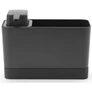 Kép 1/7 - Brabantia SinkSide Sink Organiser Set mosogatórendszerező pumpás folyékonyszappan-adagolóval (200ml), 190x115x85mm, műanyag, sötétszürke - 302602