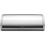 Kép 1/7 - Brabantia Roll Top kenyértartó halkan záródó, befelé gördülő fedéllel, 445mm széles, 2 kenyérhez, ívelt forma, r.m. acél selyem matt - 348921