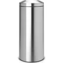 Kép 1/12 - Brabantia Flame Guard önoltó papírkosár hulladékbedobó nyílással, fém kosárral, 30L, r.m. acél, selyem - 378621