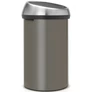 Kép 4/6 - Nyomófedeles hulladékgyűjtő platinaszürke színben