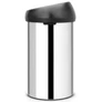 Kép 3/5 - Rozsdamentes acél Touch Bin szemetes fekete fedővel