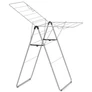 Kép 1/8 - Brabantia HangOn Drying Rack ruhaszárító állvány, 15m szárítási hossz, 4db ruhaakasztó kampó, 12kg teherbírás, összecsukható, acél, metál szürke - 403361