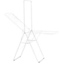 Kép 1/17 - Brabantia HangOn Drying Rack ruhaszárító állvány, 25m szárítási hossz, felhajtható vállfa tartórúddal, 8db ruhaakasztó kampó, 12+10kg teherbírás, összecsukható, acél, fehér - 403507