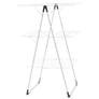 Kép 1/8 - Brabantia Tower Drying Rack 3 szintes ruhaszárító állvány kompakt kialakítással a szűkös helyekre, 23m szárítási hossz, 20kg teherbírás, összecsukható, acél, fehér - 477843
