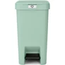 Kép 1/19 - Brabantia StepUp pedálos kuka hulladéktípus jelölő ablakkal, lecsapódásgátló fedél, 16L - D méret, 91% újrahasznosított műanyag, jáde zöld - 800320