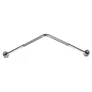 Kép 1/2 - DELABIE sarok zuhanyfüggöny tartórúd, 1mm vastag, fényes r.m. acél cső, D=20mm/16mm, csavarva állítható száranként 700-900mm