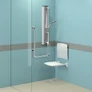 Kép 2/4 - L-alakú kapaszkodó akadálymentes zuhanyzóba.