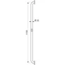 Kép 2/3 - 1150mm magasság, szabadon csúsztatható kézizuhany tartóval.