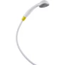 Kép 1/3 - DELABIE eldobható kézizuhany 1,5m PVC flexibilis csővel, D=70mm esőztető fej, sárga, egészségügybe, 1db-os egységár, 25db/karton rendelhető