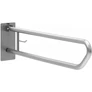 Kép 1/2 - Felhajtható kapaszkodó WC-papír tartóval, fali, r.m. acél, selyem, D=32mm, L=800mm
