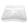 Kép 2/3 - Akadálymentes mosdó, porcelán konkáv mosdókagyló, könyöktámasszal mozgáskorlátozott mosdókba, fehér