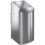 Kép 1/3 - TEMPTATION METRO-W1 vandálbiztos fali hulladékgyűjtő 50L-es belső fém rekesszel, zárható, önoltó, 1,5mm r.m. acél