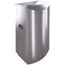 Kép 1/3 - TEMPTATION FFW1 vandálbiztos hulladékgyűjtő falsíkra felfekvő kialakítással, 70L belső fém rekesz, zárható, önoltó, 1,5mm r.m. acél