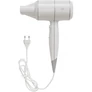 Kép 1/3 - Szállodai ionos hajszárító kézi, 3 fokozat, fűtőszál kapcsolás, 1800W, fali konzol nélkül, szövet zsákkal, fehér