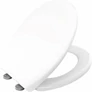 Kép 1/2 - WC-ülőke fedővel, Soft-Close lecsapódásmentes, zárt, GCV70 akadálymentes WC-hez, duroplast, fehér