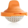 Kép 1/9 - Lékué Egg Poacher buggyantott tojásfőző, szilikon fedővel, r.m. acél alj, narancssárga - 882968