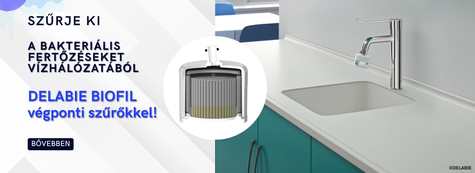 DELABIE BIOFIL végponti szűrő