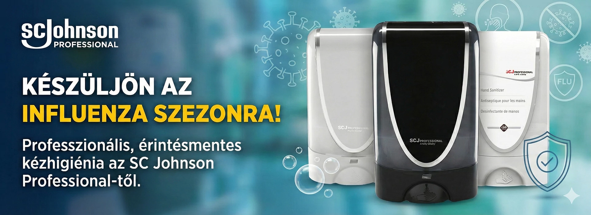 SCJ - Professzionális, érintésmentes kézhigíénia