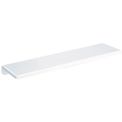 DELABIE fali piperepolc, 450 mm széles, 120 mm mély, lekerekített, biztonságos sarkokkal, acél, fehér