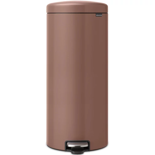 Brabantia NewIcon pedálos hulladékgyűjtő szagmentesen záródó Soft-Close fedél, műanyag tartály, 30L - G méret, acél, szaténrózsaszín taupe - 234040