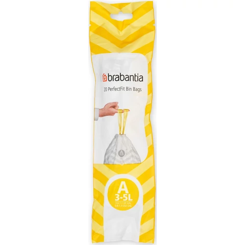 Brabantia PerfectFit szemeteszsák, A méret, 3-5L, 20 zsák/tekercs - 311727