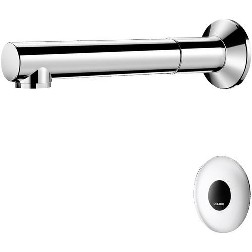 DELABIE TEMPOMATIC fali infracsap kevert vízre bemosakodókhoz 1-28mm panelokra BIOCLIP kifolyóval, 190mm, hálózati
